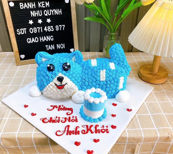 Bánh thôi nôi con mèo dễ thương