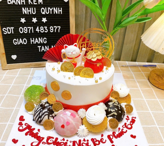 Bánh mèo thần tài 