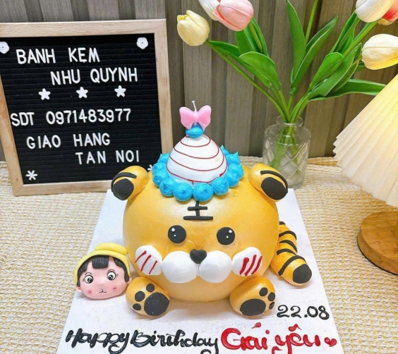 Bánh thôi nôi hình con mèo 