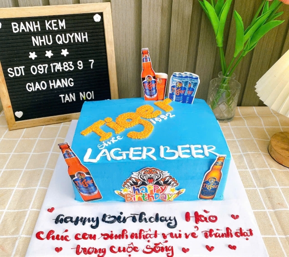Bánh sinh nhật thùng bia tiger