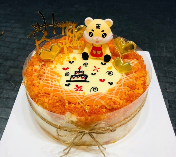 Bánh bông lan trứng muối cho bé