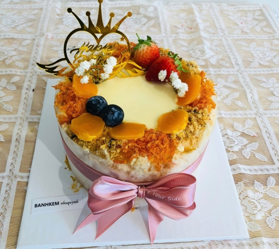 Bánh bông lan trứng muối 