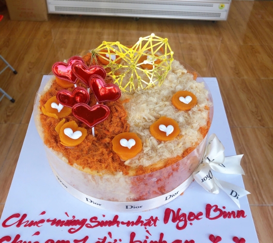 Bánh bông lan trứng muối 