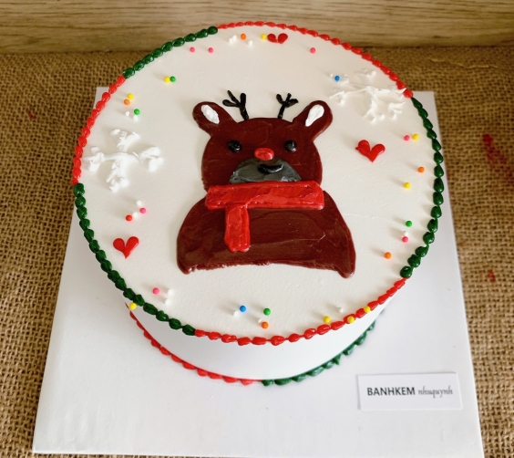 Bánh kem hình noel 